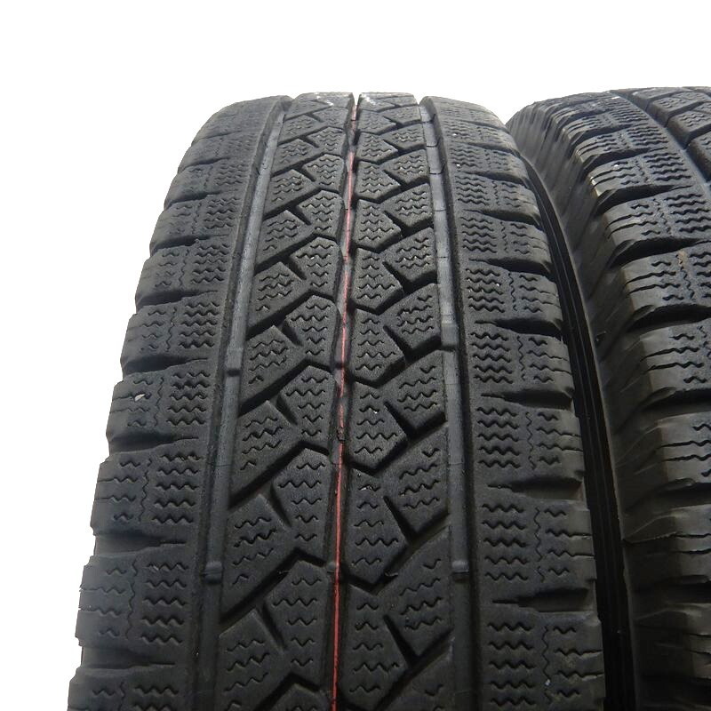 中古タイヤ 195/80r15 107/105L スタッドレスタイヤ ブリヂストン ブリザック VL1 2本セット ハイエース キャラバン 中古 15インチ_画像3