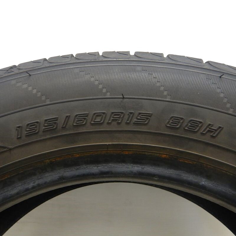 中古タイヤ 195/60r15 タイヤ ダンロップ エナセーブ EC204 1本 単品 アレックス カローラフィールダー アコード ラフェスタ 中古 15インチ_画像4