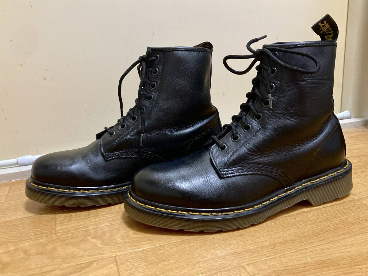 【Dr.MARTENS】ドクターマーチン UK7（約26cm）8ホール ブラック BLK 1460 ベックス ギブソン スムースレザー_画像3