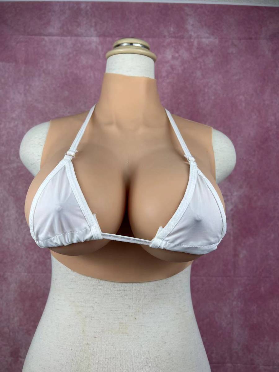 新春セール【新入荷※大人気】新品 Eカップ 中身液状シリコン シリコンバスト 偽乳 女装 コスプレ 変身 人工乳房 変装用 オッパイ 男の娘③_画像2