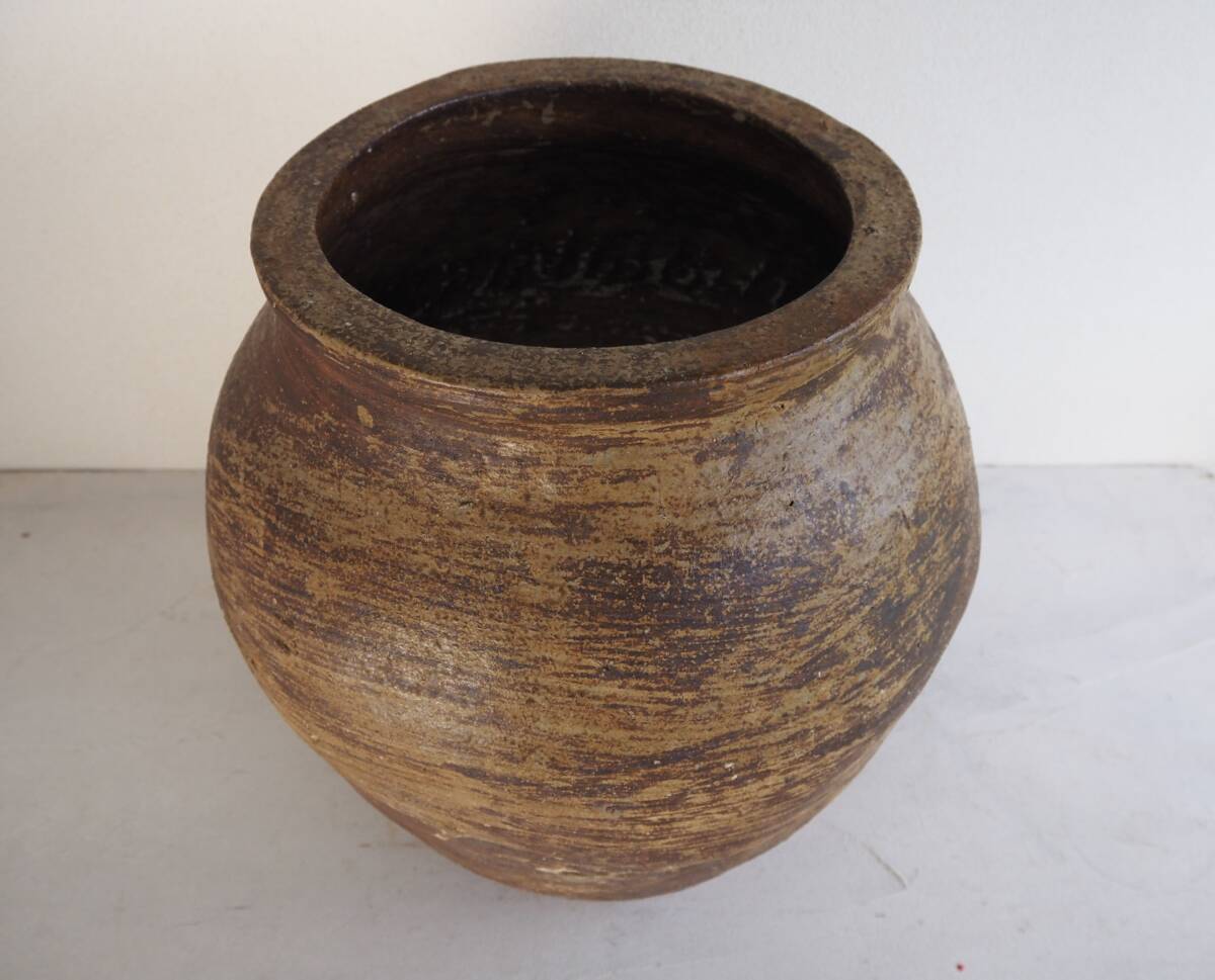 [OAN] era thing Echizen large . height 36cm antique old fine art old tool .. old .. tea utensils . stone old . six old kiln old Echizen old Bizen Tanba old Tanba old Shigaraki E245130