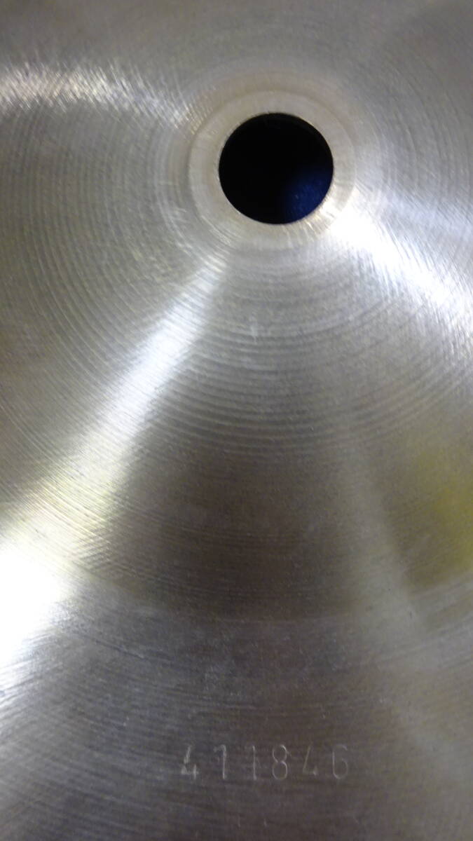 ⑨　Paiste　FORMULA６０２　１５インチハイハット上下セット　Ｔひび有_画像3