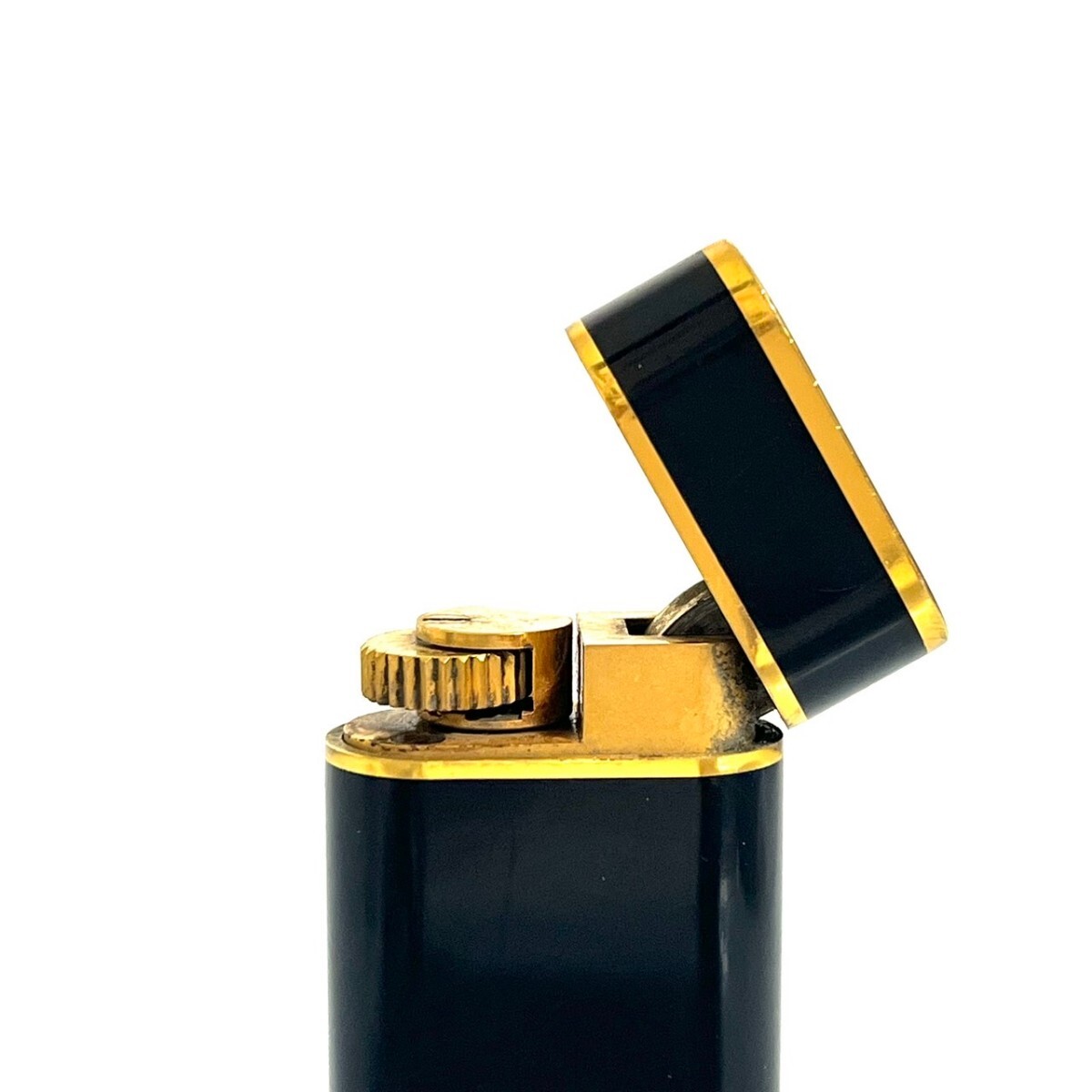 １円スタート Cartier カルティエ ライター ブラック ゴールド ガスライター 喫煙具 箱付き_画像7