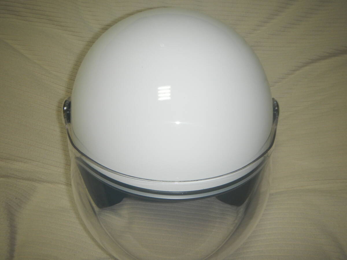 美品　MOTOBASE　MBHL-VJ01S　ジェットヘルメット　フリップアップ　シールド付 ヴィンテージタイプ ジェットヘルメット　サイズF（58-60）_画像9