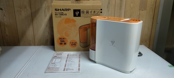 シャープ 気化式加湿器 HV-T30E3-D 兵庫県 三田市発 SHARP プラズマクラスター 除菌イオン 2006年製 動作確認済 中古 程度良 直接引取歓迎_画像1