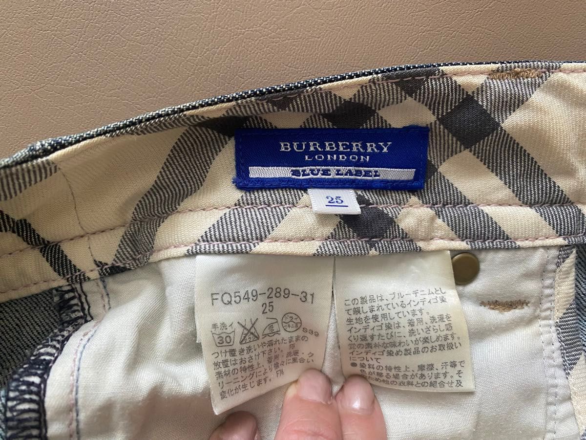 バーバリーブルーレーベル BURBERRY BLUE LABAL デニムパンツ ジーンズ ジーパン ヴィンテージ