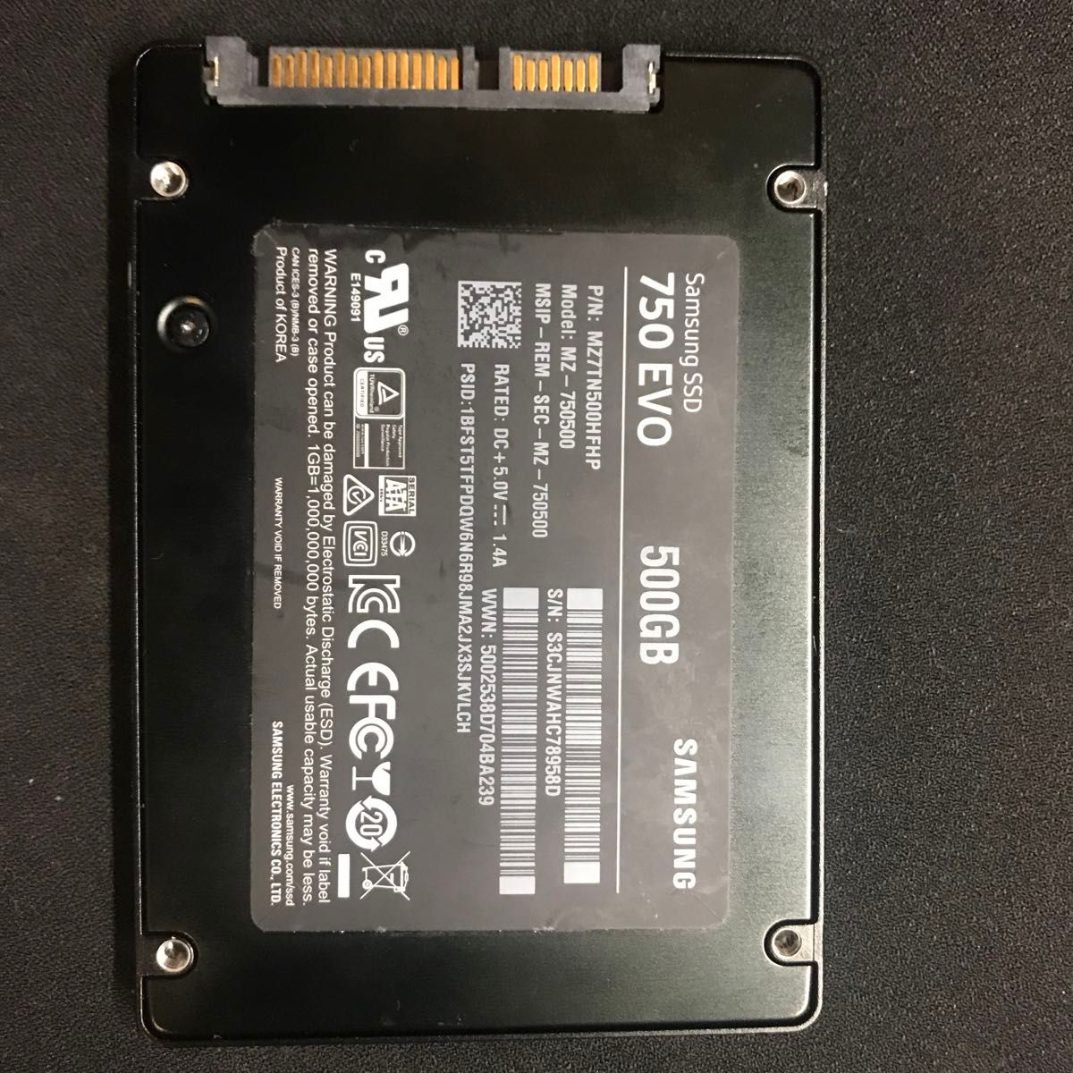 SSD SATA SAMSUNG EVO 検品済み
