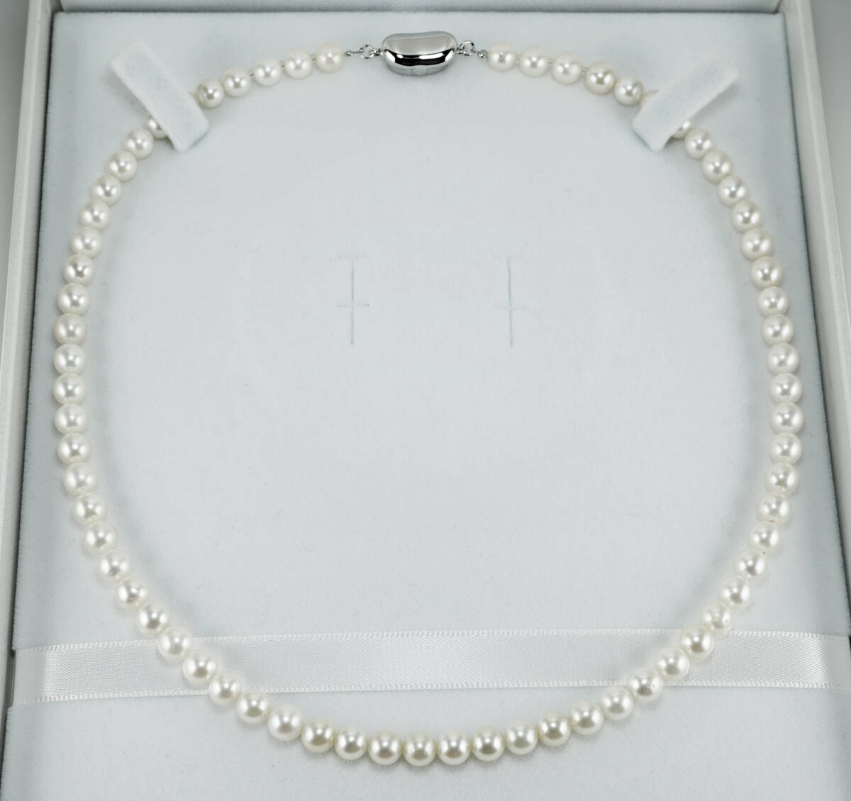 ▲天然アコヤパール 最高級 6.0mm SV 44cm ネックレス 宝石 ジュエリー jewelry_画像2