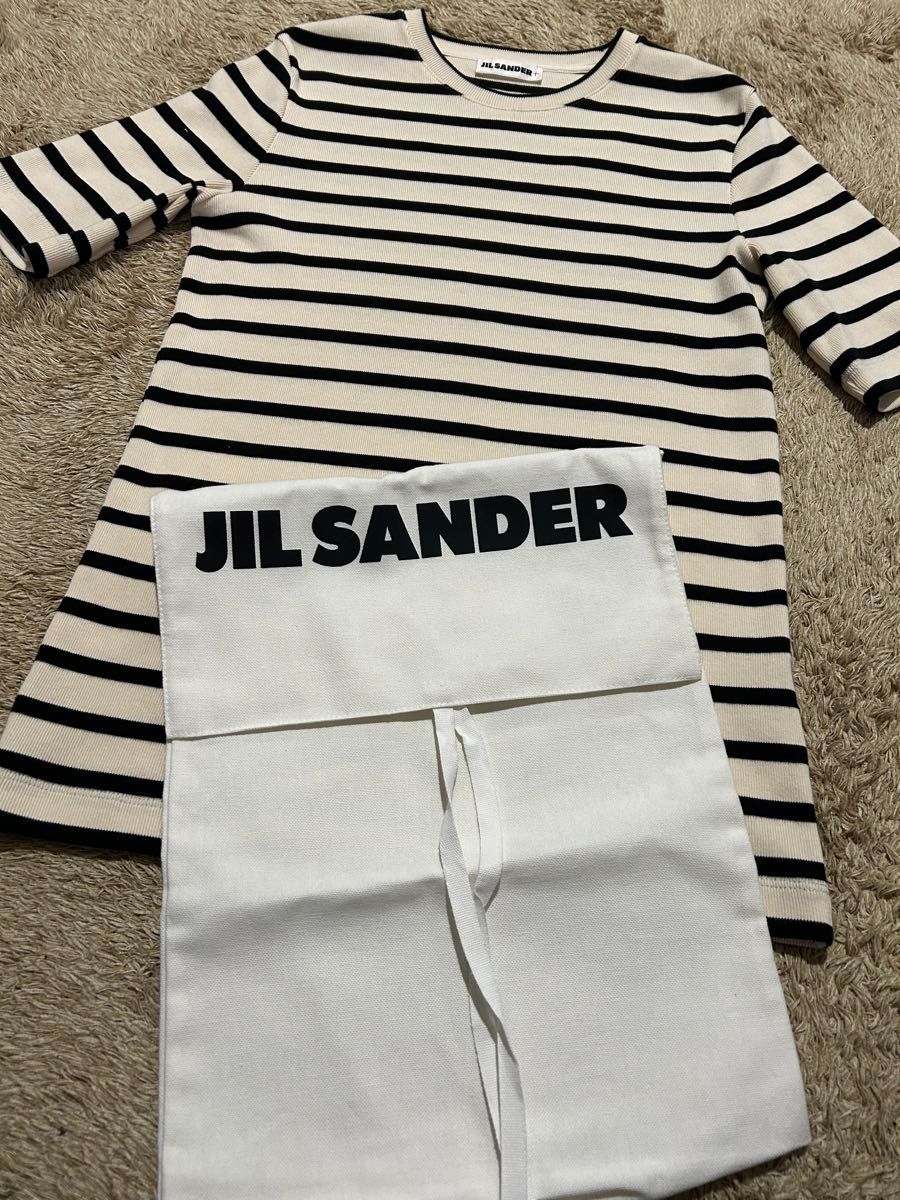 JIL SANDER ジルサンダー　ボーダーTシャツ　美品 半袖カットソー