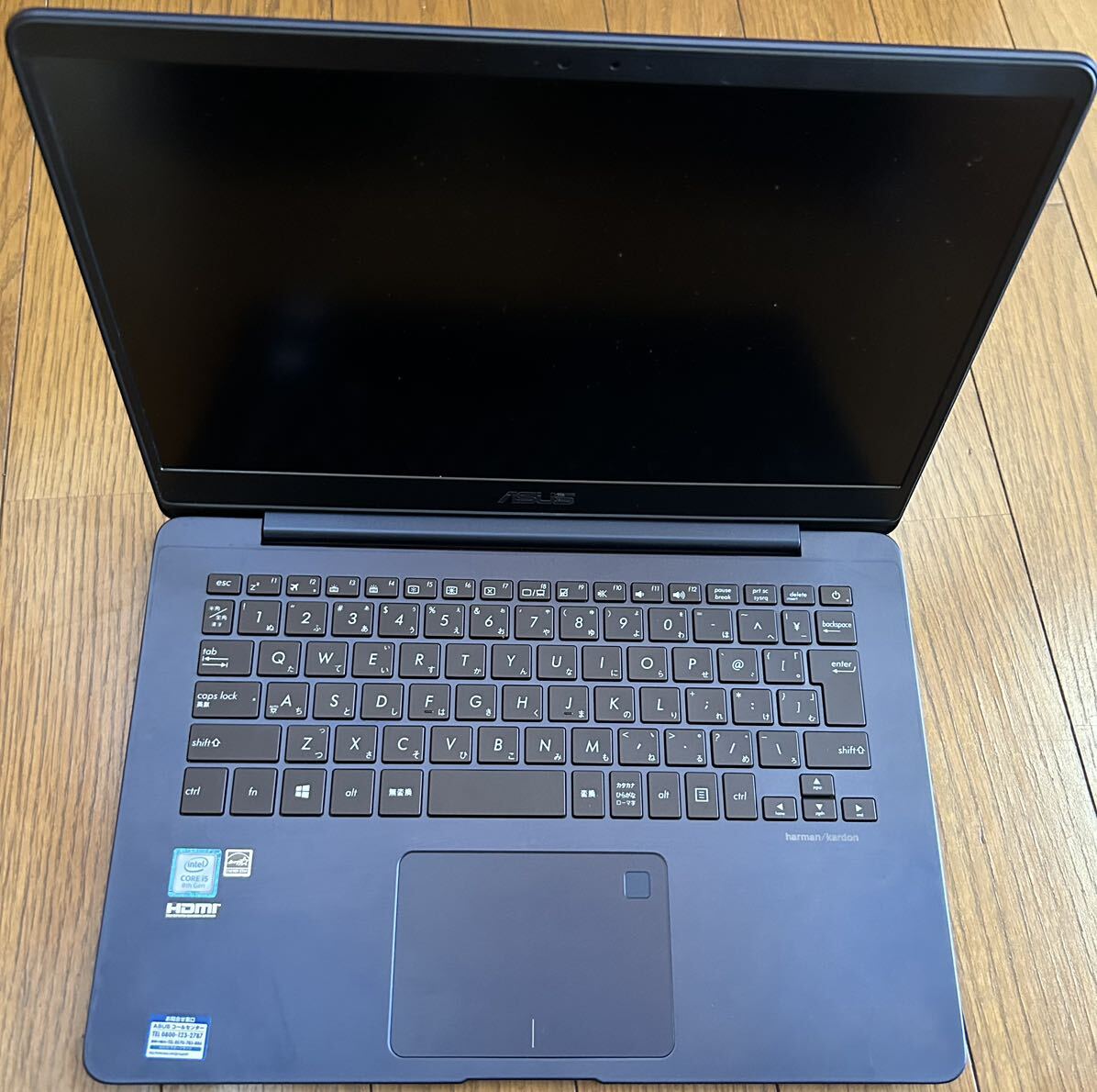 ASUS ノートPC UX430U. 8GB 256GBロイヤルブルー　中古動作良好品_画像2