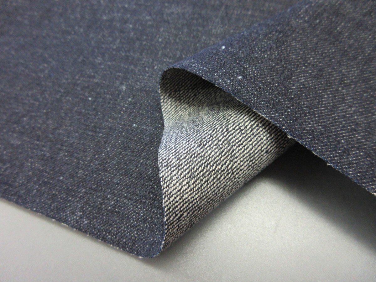 KA4510-2 * хлопок 100% cell bichi Denim ткань * длина 3.8m| Okayama Denim | оливковый зеленый уголок | темно синий 