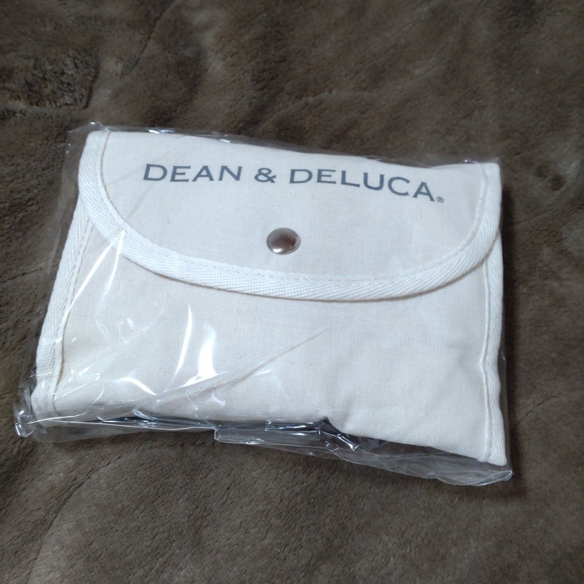 DEAN&DELUCA ディーンアンドデルーカ  エコバッグ ショッピングバッグ 折りたたみ ナチュラル 新品未使用 未開封 白