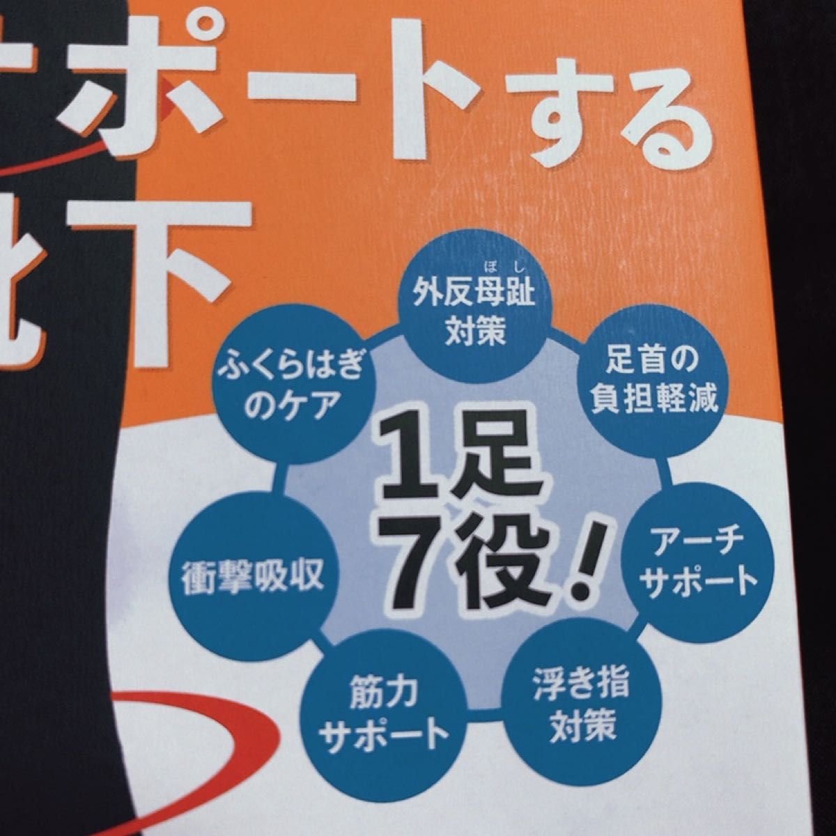 【新品】「毎日が発見」オリジナル！歩く力をサポートする靴下 足のお悩み白LL