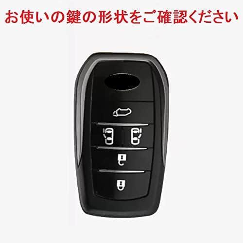 ★アルファードキーケース_ブラック3★ 新型 ヴォクシー 90 系 キーケース 適合トヨタ ノア 90 系スマートキー NOAH VOXY_画像2