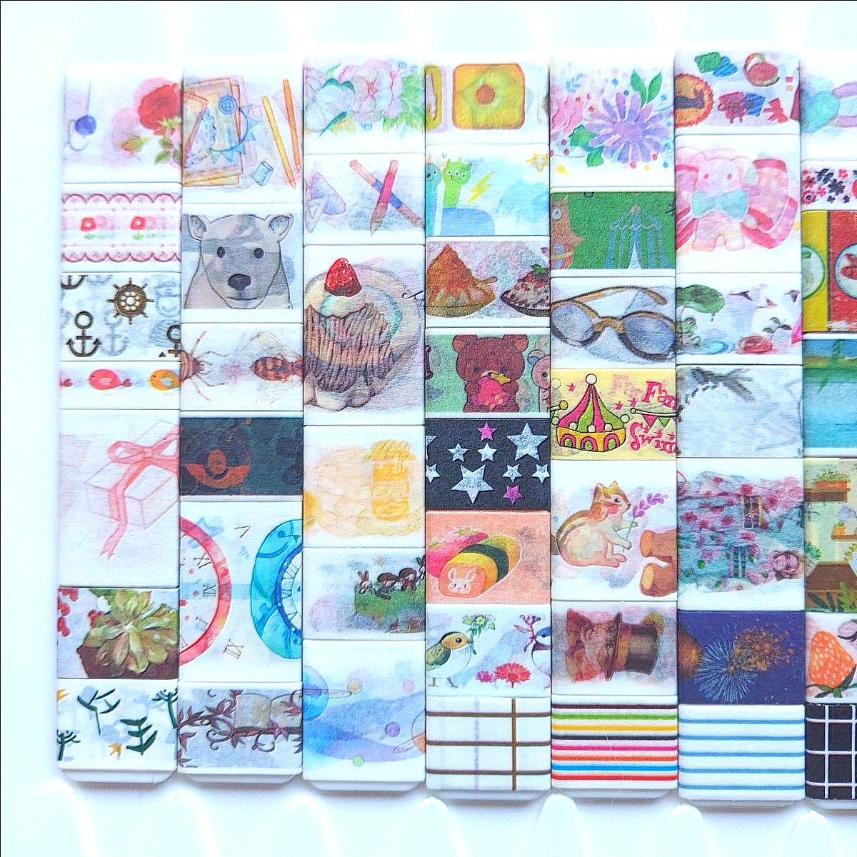 SALE【海外マスキングテープ】大量 切り売りマステ フラワータグ SALE【海外マスキングテープ】大量 切り売りマステ フラワータグ