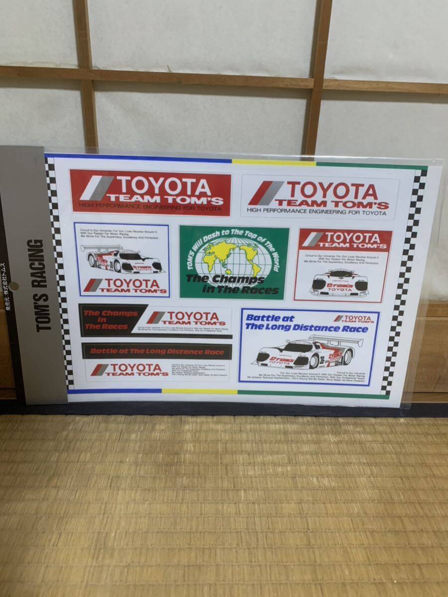 未開封 ステッカー デカール 5枚セット TOYOTA TEAM TOM’S レーシングチーム モータースポーツ ミノルタ デンソー taka-Q tenorasの画像3