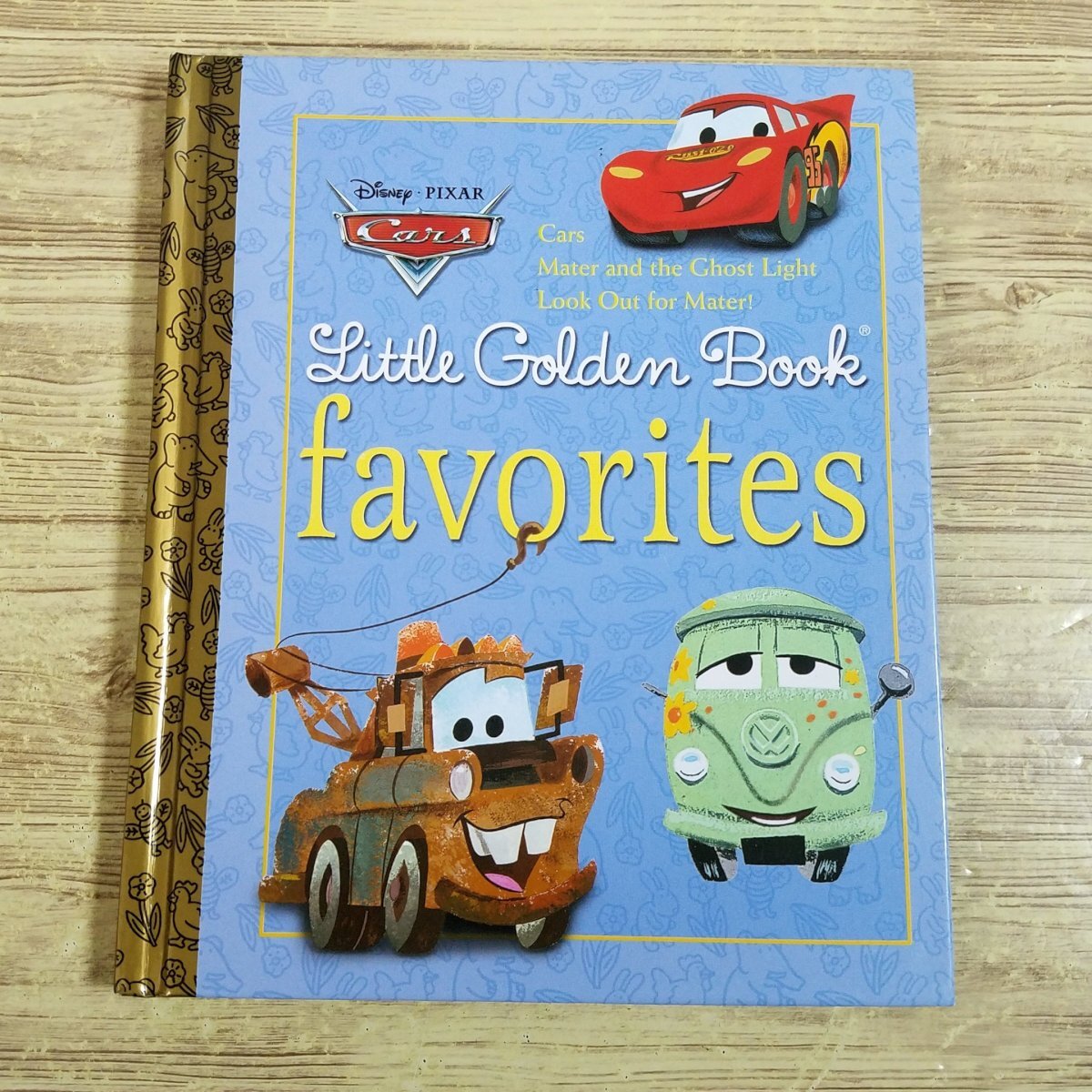 外国語絵本[ディズニー・ピクサー カーズ Cars Little Golden Book favorites（水濡れあり）] 洋書 英語絵本 3話収録【送料180円】_画像1