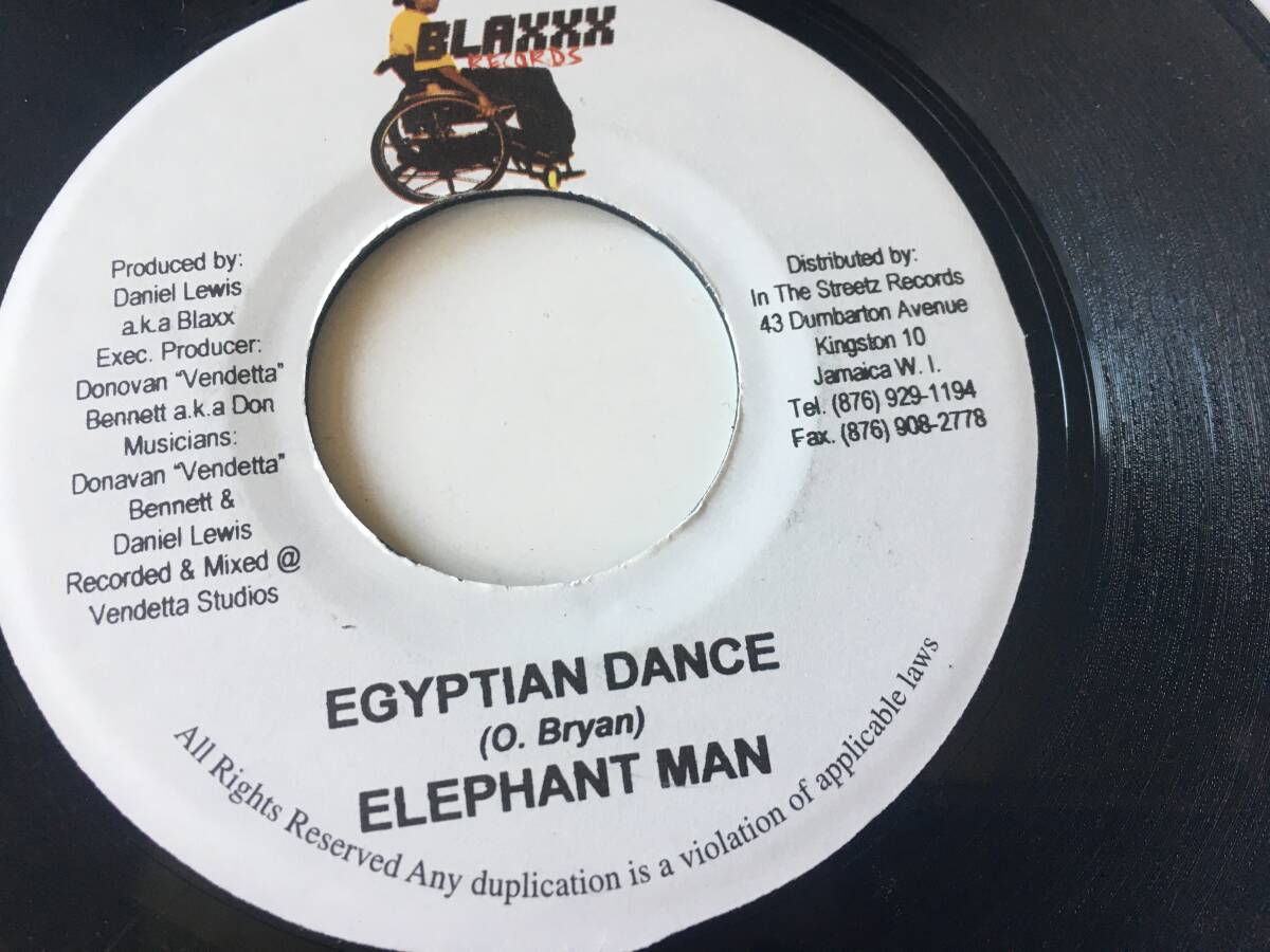 2445F●Elephant Man Egyptian Dance (Version) / Dancehall 2003年 Jamaica / EP 7inch EP アナログ盤_画像2