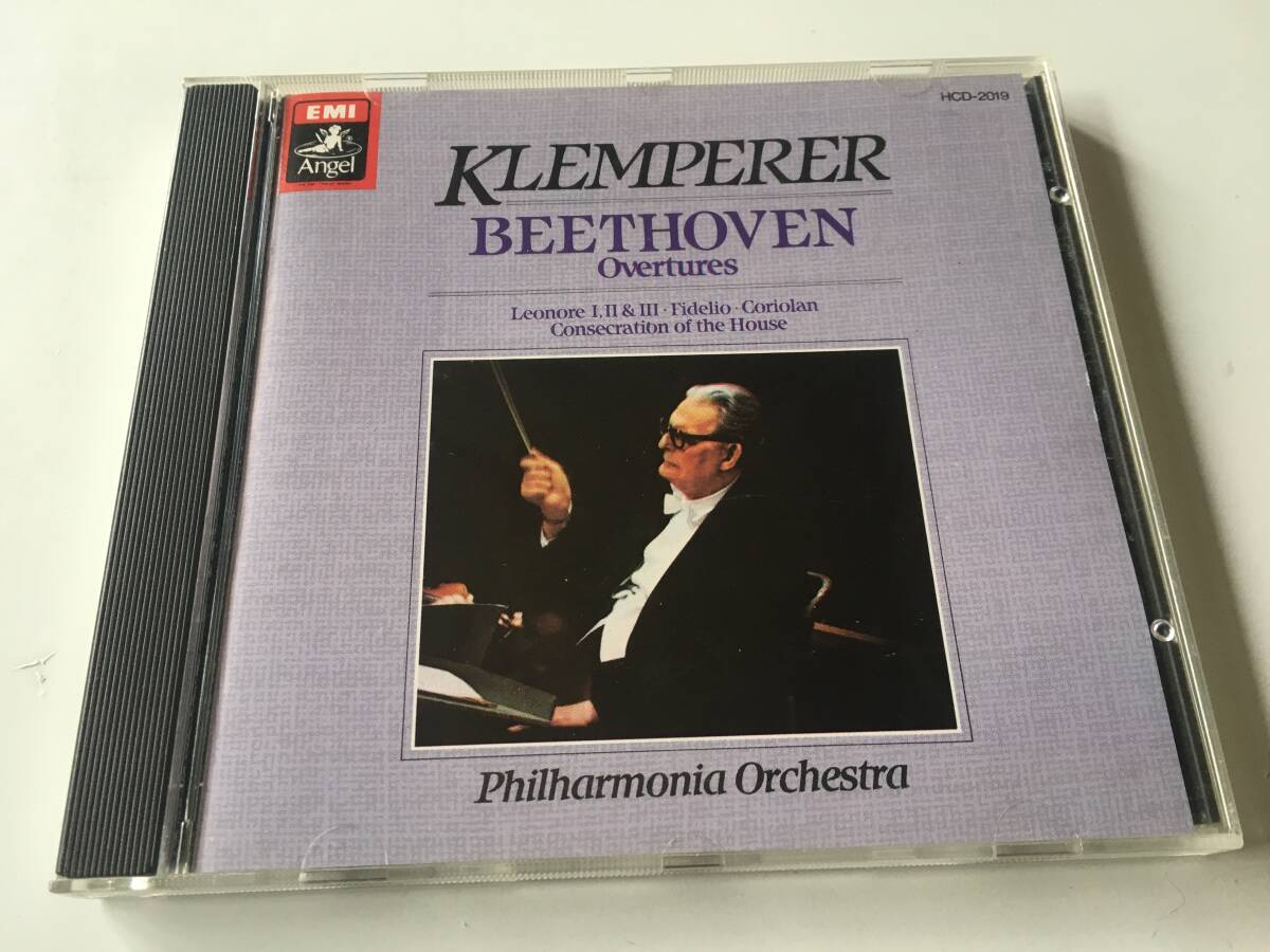 CD24429●ベートーヴェン 序曲集 クレンペラー/フィルハーモニア / HCD-2019 レオノーレ序曲第1.2.3番 フィデリオ、献堂式、コリオラン序曲_画像1