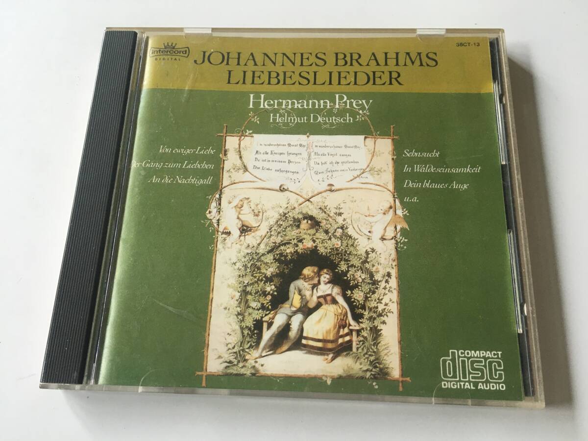 CD2451●ヘルマン・プライ Hermann Prey Helmut Deutsch / Johannes Brahms LIEBESLIEDER 愛の歌 ブラームス 歌曲名曲集 / 38CT-13_画像1