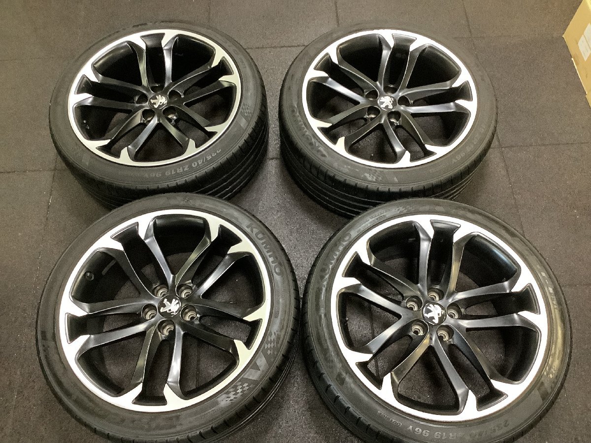 プジョー RCZ T7R5F02 等 純正 19インチ ホイール 8.5J +27 PCD108 235/40R19_画像1