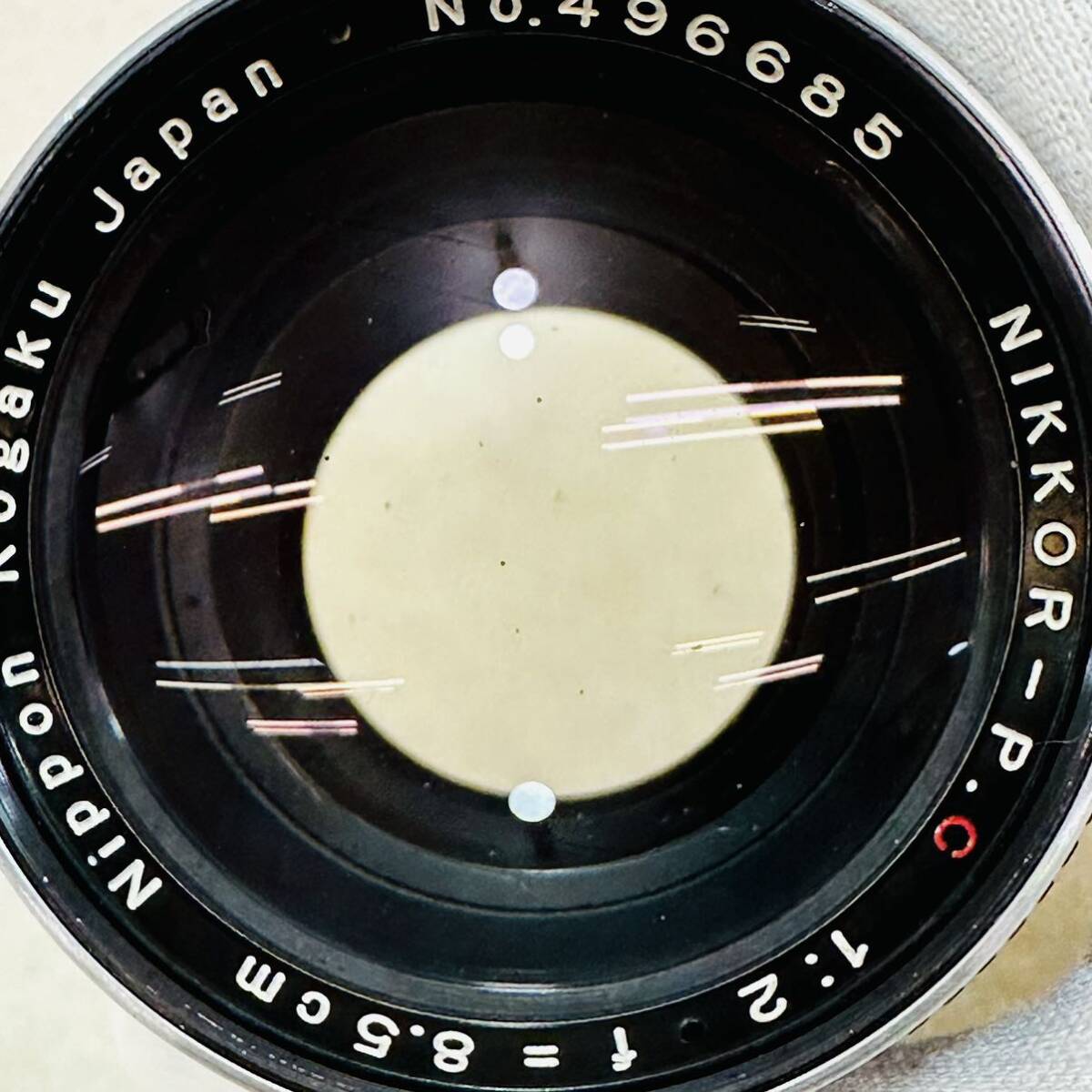 3-168★ Nippon Kogaku NIKKOR-P.C 1:2 f=8.5cm レンズ _画像9