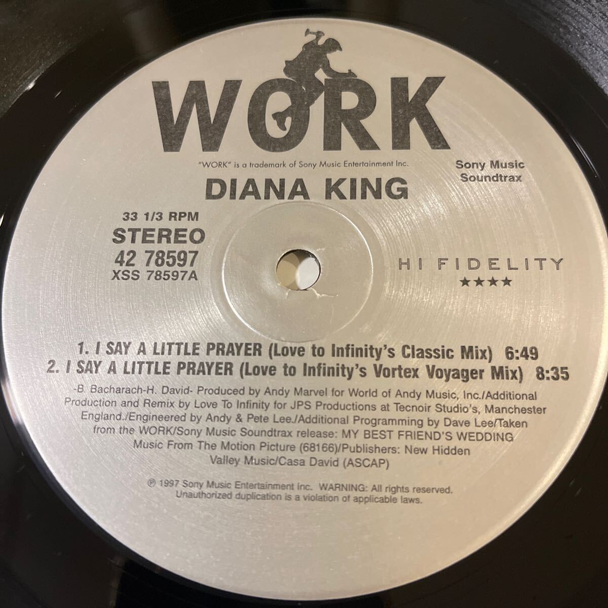 DIANA KING/I SAY A LITTLE PRAYER/レコード/中古/DJ/CLUB_画像3