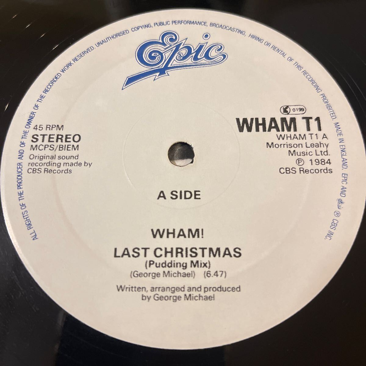 ワム /WHAM T1/WHAM!/Christmas 85/Last Christmas/Blue/Everything She Wants/レコード/中古/クリスマス/定番曲_画像4