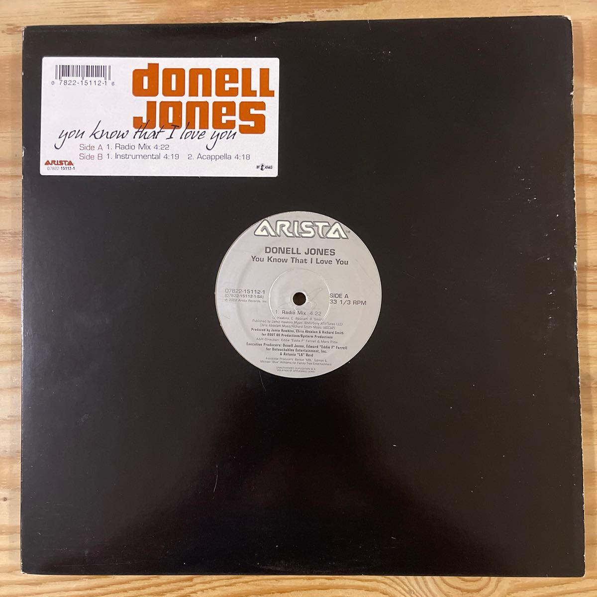 ドネルジョーンズ/DONELL JONES/YOU KNOW THAT I LOVE YOU/レコード/中古/DJ/CLUB/R&B_画像1