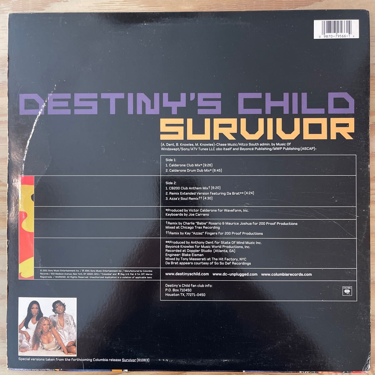 Destiny's Child/Survivor/Dance Mixes/レコード/中古/CLUB/DJ/R&B_画像2