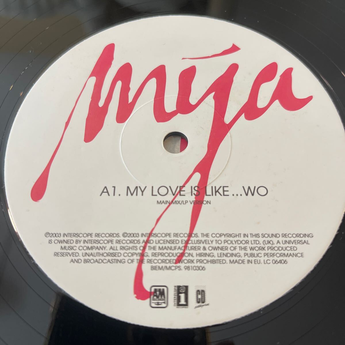 MYA/MY LOVE IS LIKE... WO/レコード/中古/DJ/CLUB/R&B_画像3