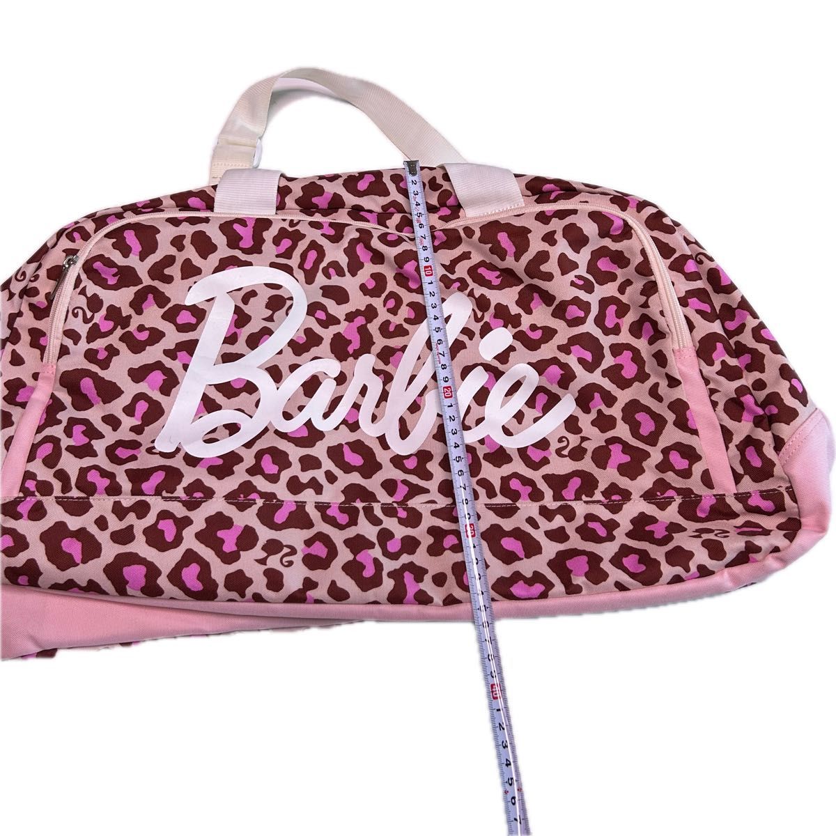 バービー Barbie  ボストンバック ヒョウ柄 ピンク　大容量　レディース　バッグ　部活　旅行　美品　ナイロン