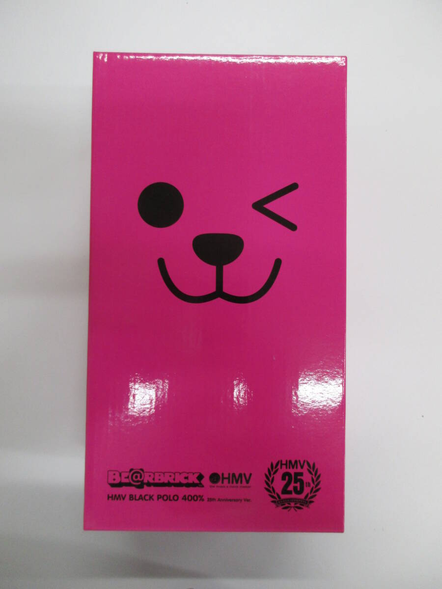  Bearbrick 400% HMV 25 anniversary commemoration [ black * Polo ] new goods unopened 