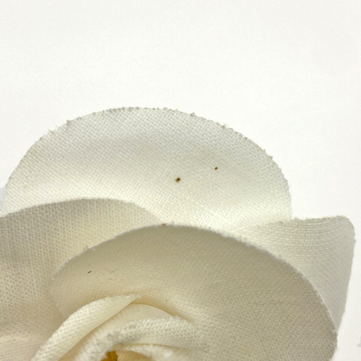 Chanel CHANEL черепаха задний брошь букетик цветок брошь ткань белый женский [ б/у ]