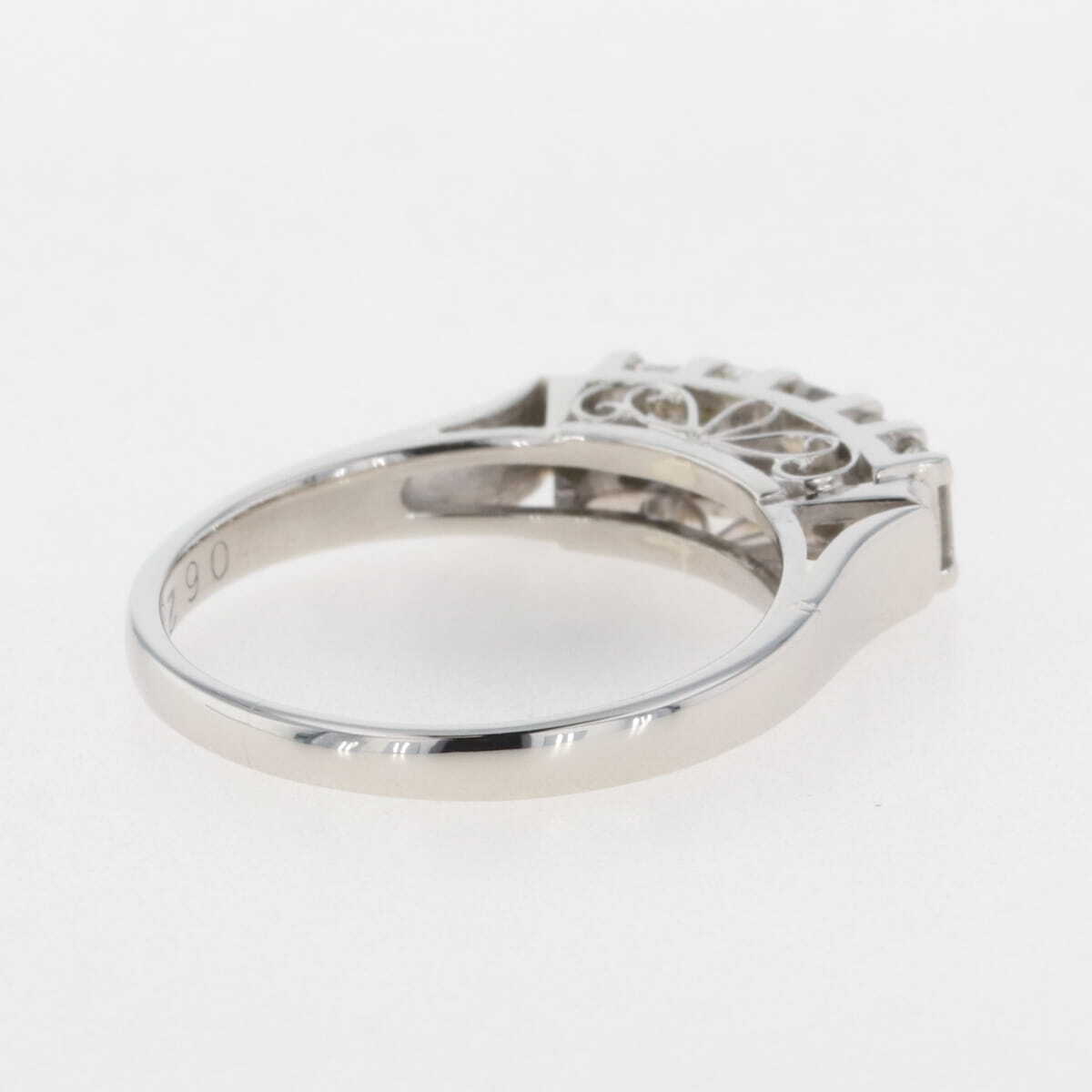 メレダイヤ デザインリング プラチナ 指輪 リング 10号 Pt900 ダイヤモンド レディース 【中古】_バイセル 14157_6