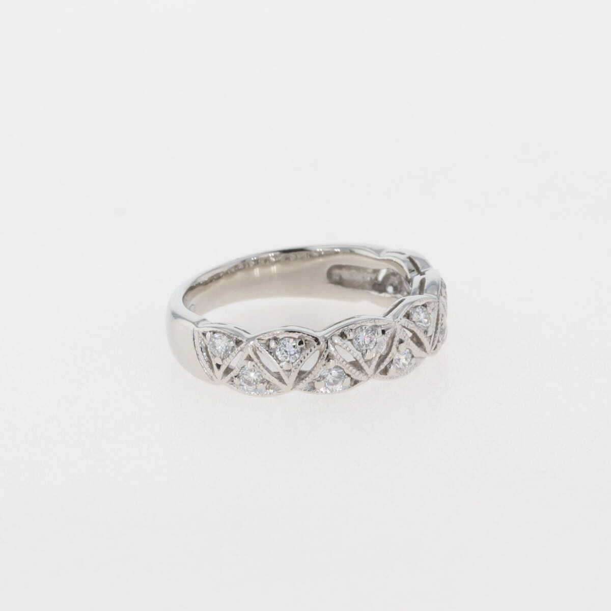 メレダイヤ デザインリング プラチナ 指輪 リング 6号 Pt900 ダイヤモンド レディース 【中古】_バイセル 14157_8