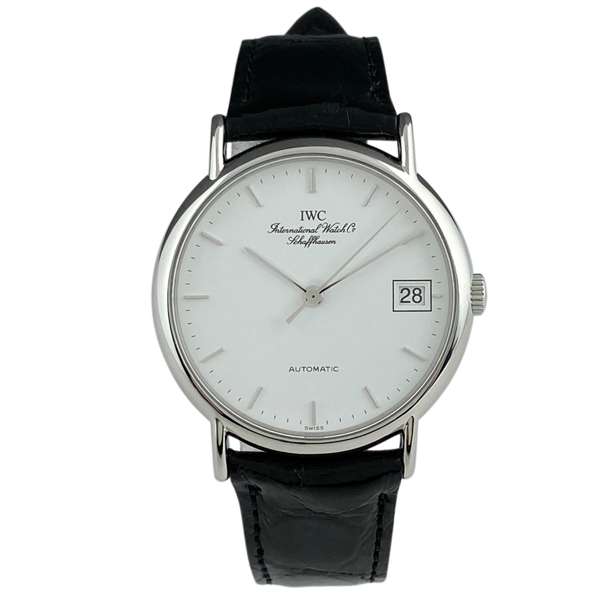  Inter National часы Company IWC Portofino IW3513 наручные часы SS кожа самозаводящиеся часы белый унисекс [ б/у ]