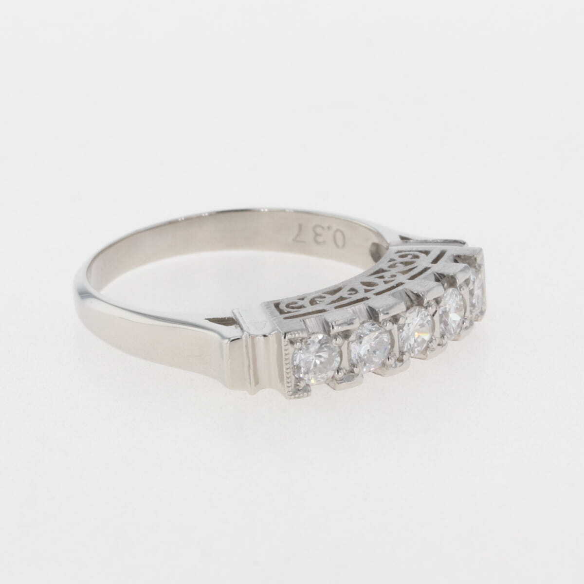 メレダイヤ デザインリング プラチナ 指輪 リング 9号 Pt850 ダイヤモンド レディース 【中古】_バイセル 14157_8
