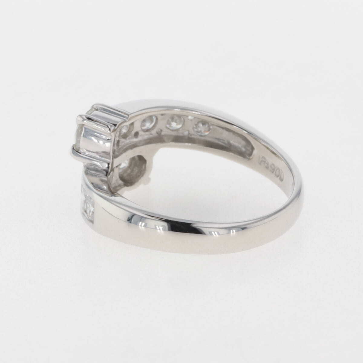 メレダイヤ デザインリング プラチナ 指輪 リング 9号 Pt900 ダイヤモンド レディース 【中古】_バイセル 14157_4
