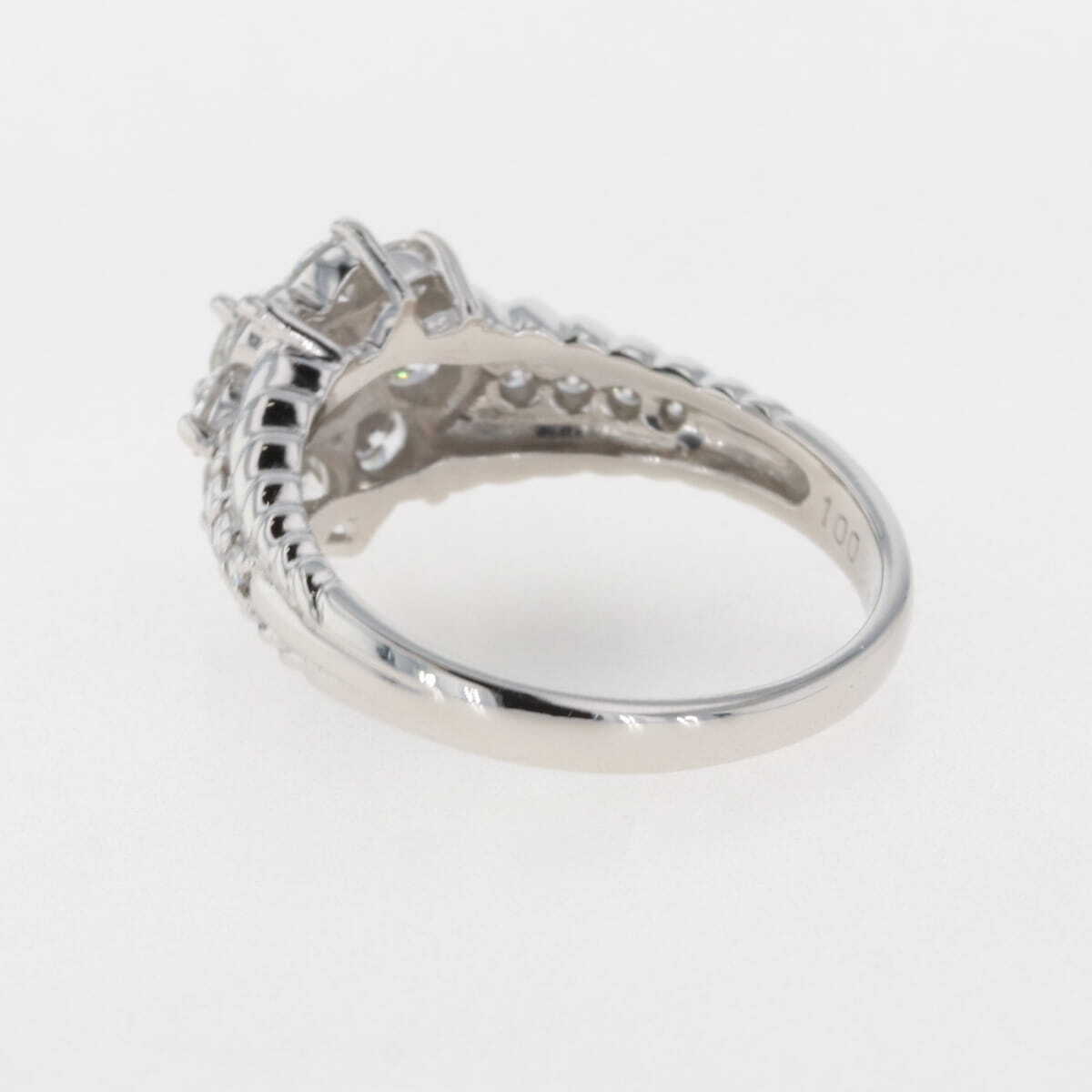 メレダイヤ デザインリング プラチナ 指輪 リング 11号 Pt900 ダイヤモンド レディース 【中古】_バイセル 14157_4