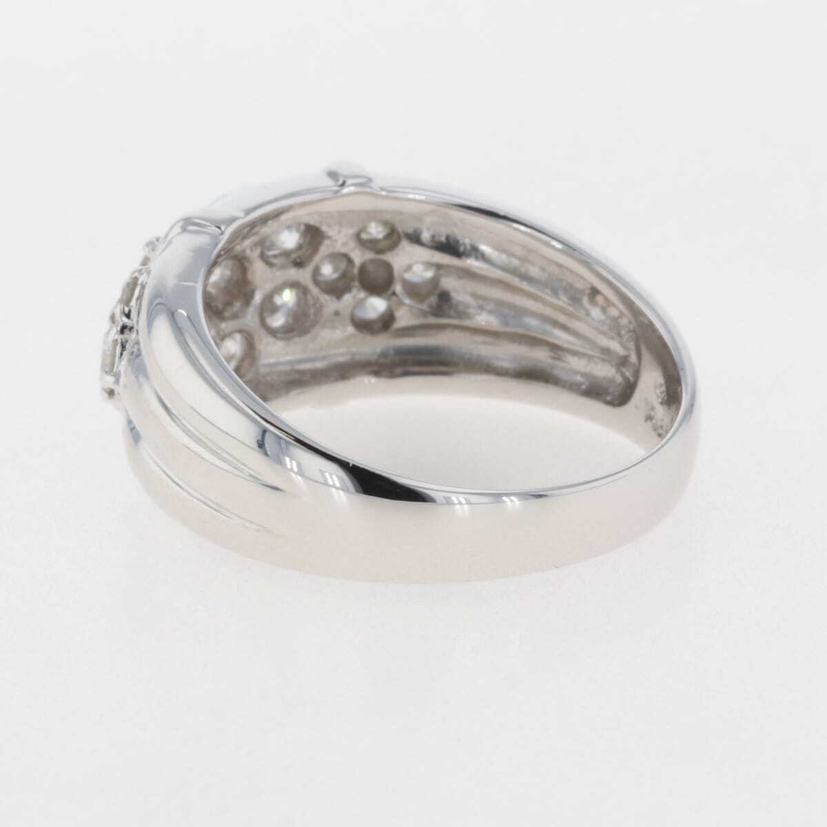 メレダイヤ デザインリング プラチナ 指輪 リング 14号 Pt850 ダイヤモンド レディース 【中古】_バイセル 14157_4