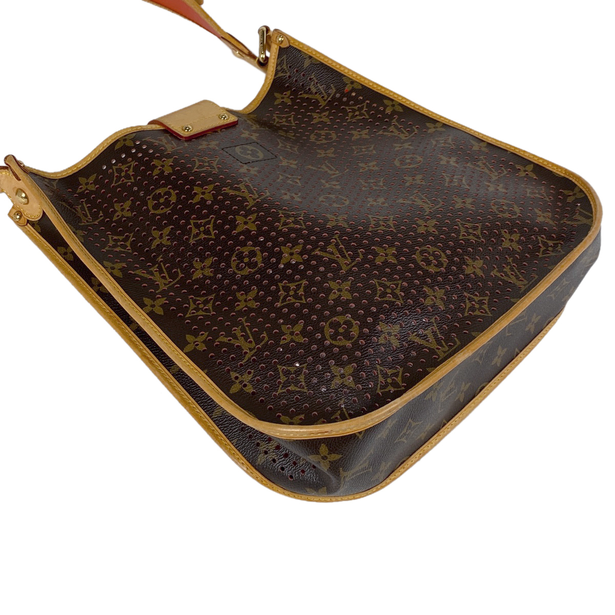 ルイ・ヴィトン Louis Vuitton ミュゼット パンチング ショルダーバッグ モノグラムペルフォ ブラウン オランジュ M95174 レディース 中古_バイセル 14172_2