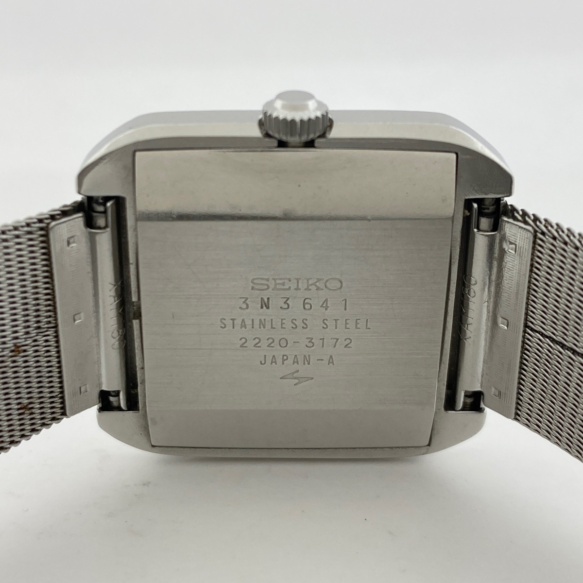 【ジャンク品】セイコー SEIKO スクエア ブルー ローマン 腕時計 手巻き 【中古】_バイセル 14150_4