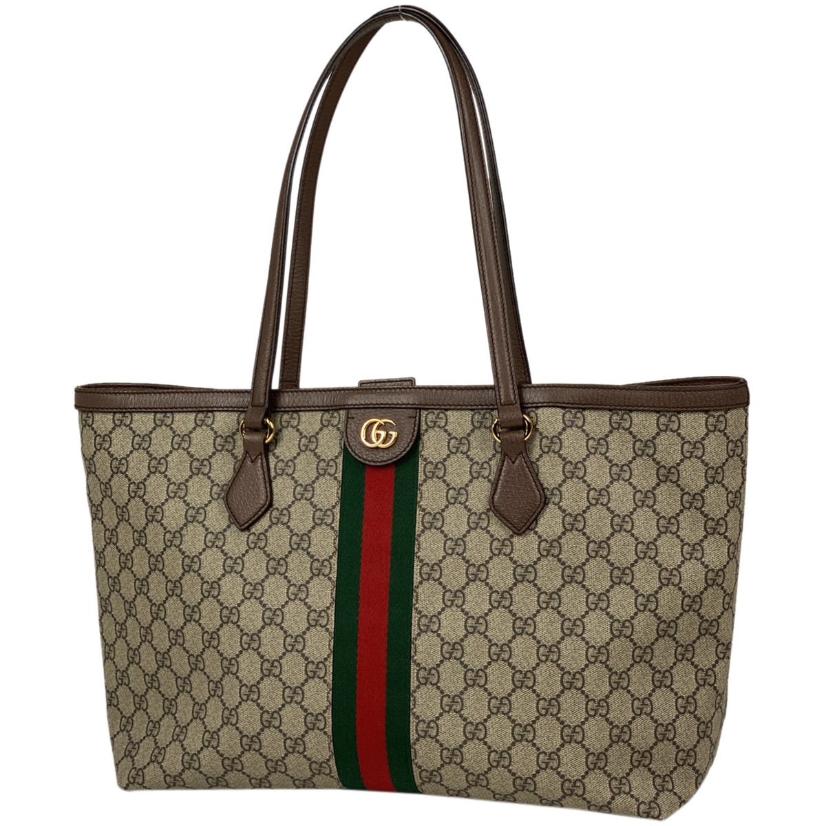 グッチ GUCCI オフィディア ミディアム GG トートバッグ シェリーライン ウェブ トートバッグ GGスプリーム ベージュ 631685 中古_バイセル 14171_1