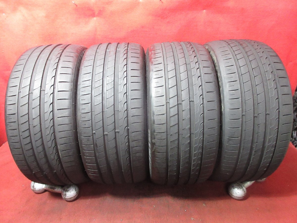 タイヤ 4本 245/35ZR20 MINERVA RADIAL F205 245/35R20 2023年 バリ山 溝アリ 送料無料★14976T_画像1