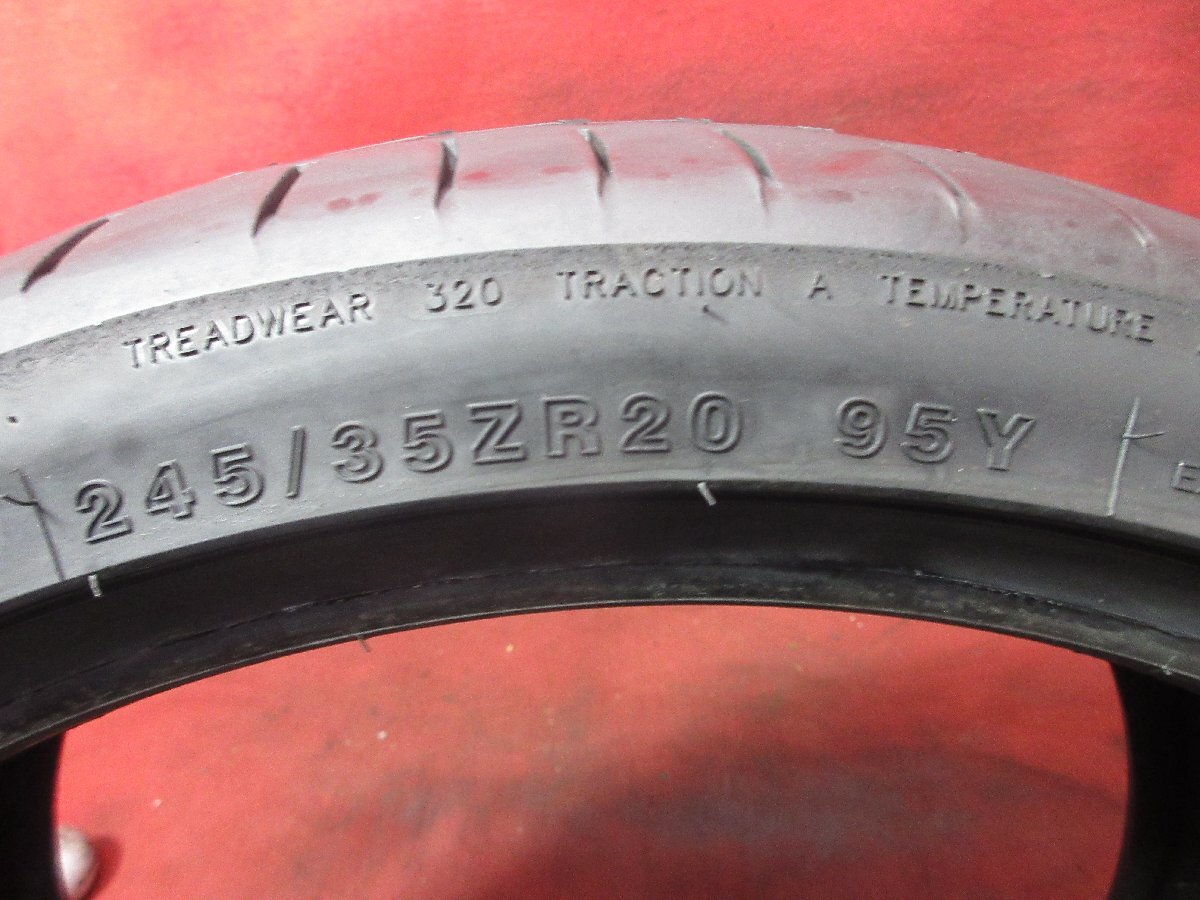 タイヤ 4本 245/35ZR20 MINERVA RADIAL F205 245/35R20 2023年 バリ山 溝アリ 送料無料★14976T_画像9