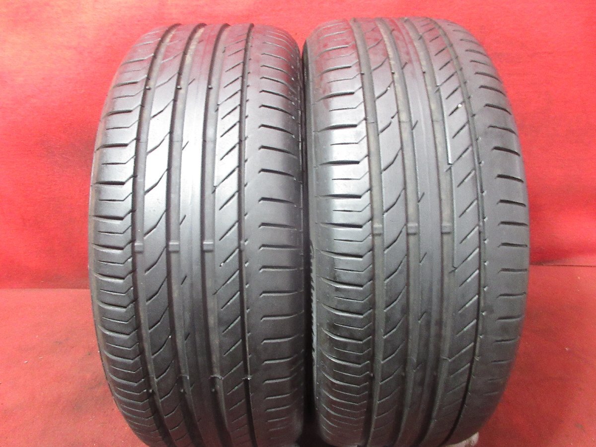 タイヤ 2本 225/45R18 コンチネンタル CONTISPORT CONTACT 5 SSR 送料無料★14972T_画像1