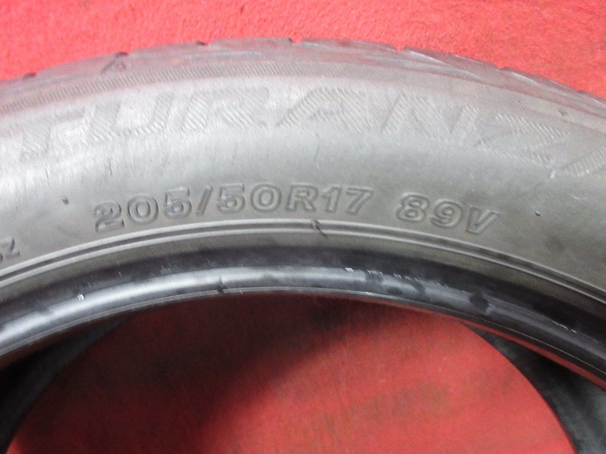 タイヤ 2本 205/50R17 ブリジストン トランザ TURANZA T001 バリ バリ山 溝アリ 送料無料★14969_画像4