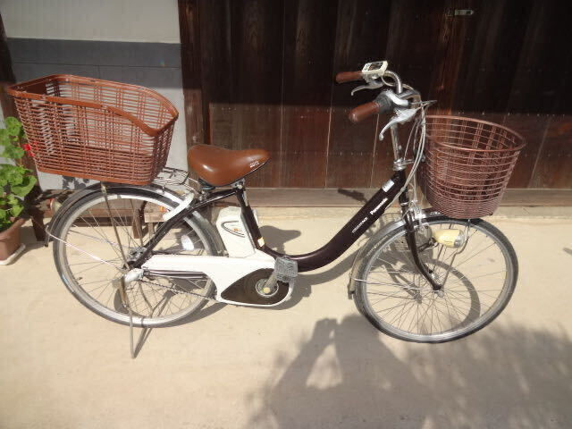 [ pickup possible person limitation : Okayama city ] Panasonic electromotive bicycle 24 -inch ( scratch none beautiful goods )