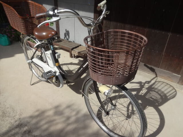 [ pickup possible person limitation : Okayama city ] Panasonic electromotive bicycle 24 -inch ( scratch none beautiful goods )